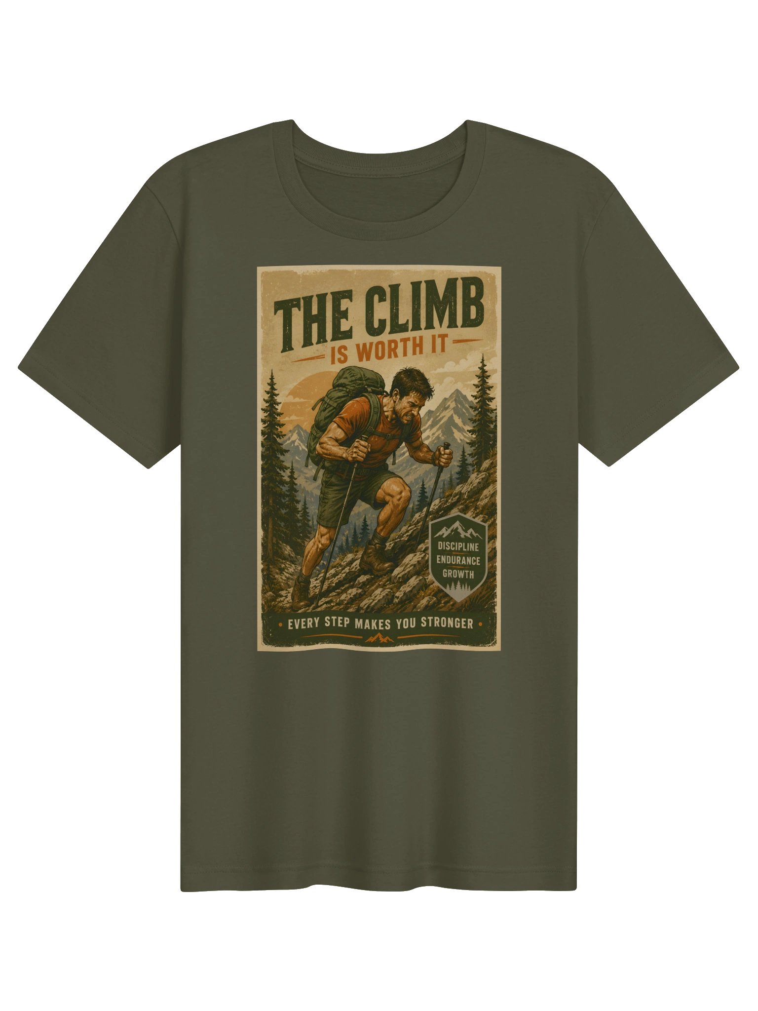 The Climb Is Worth It Hiking Tee product image (1)