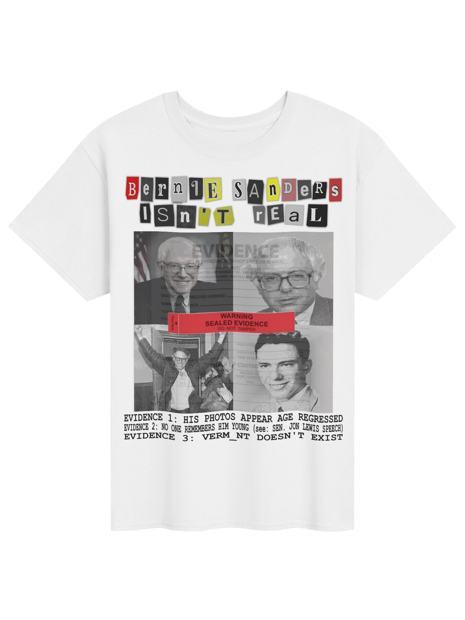 HE ISN'T REAL! (white) — T-SHIRT product image (1)