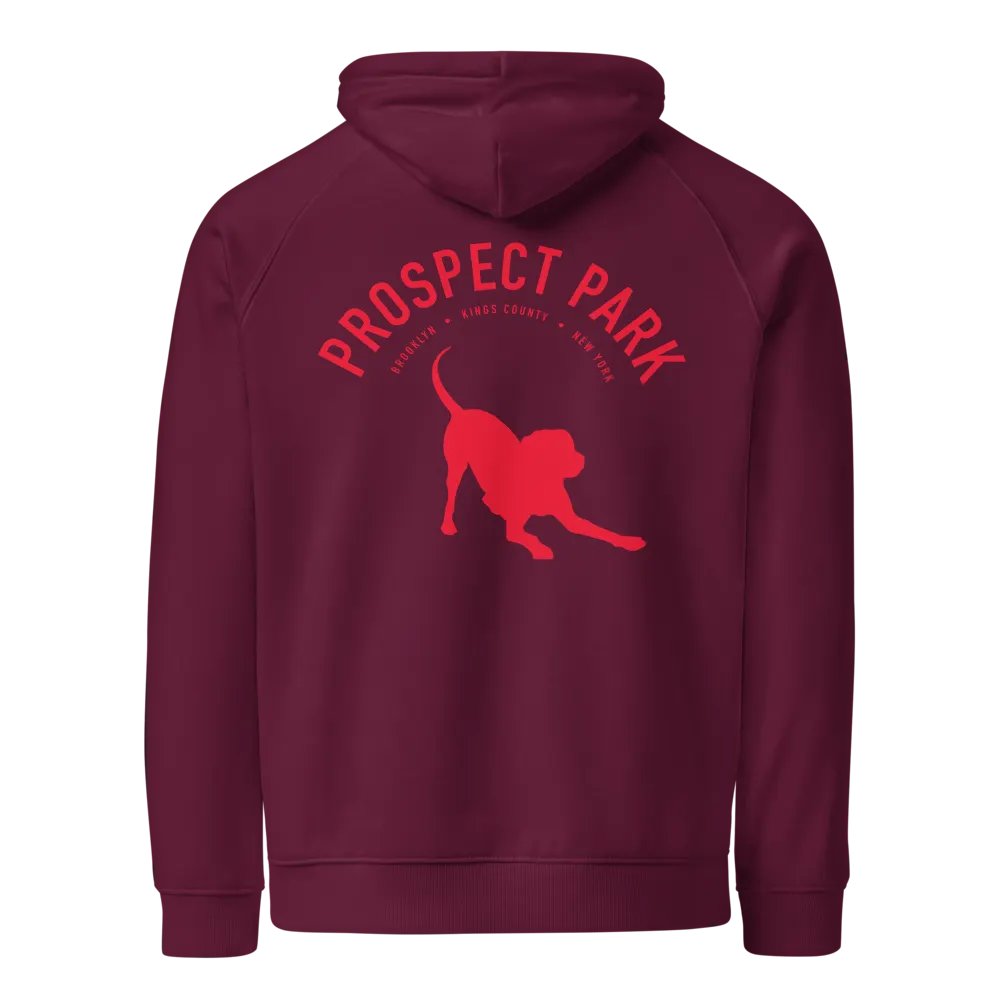 Prospect Park Plum hoodie with dog embroidery on chest product image (1)