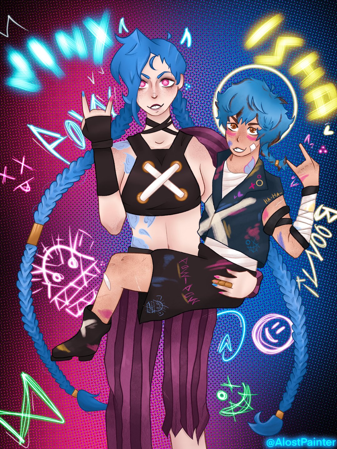 Jinx and Isha Print product image (1)