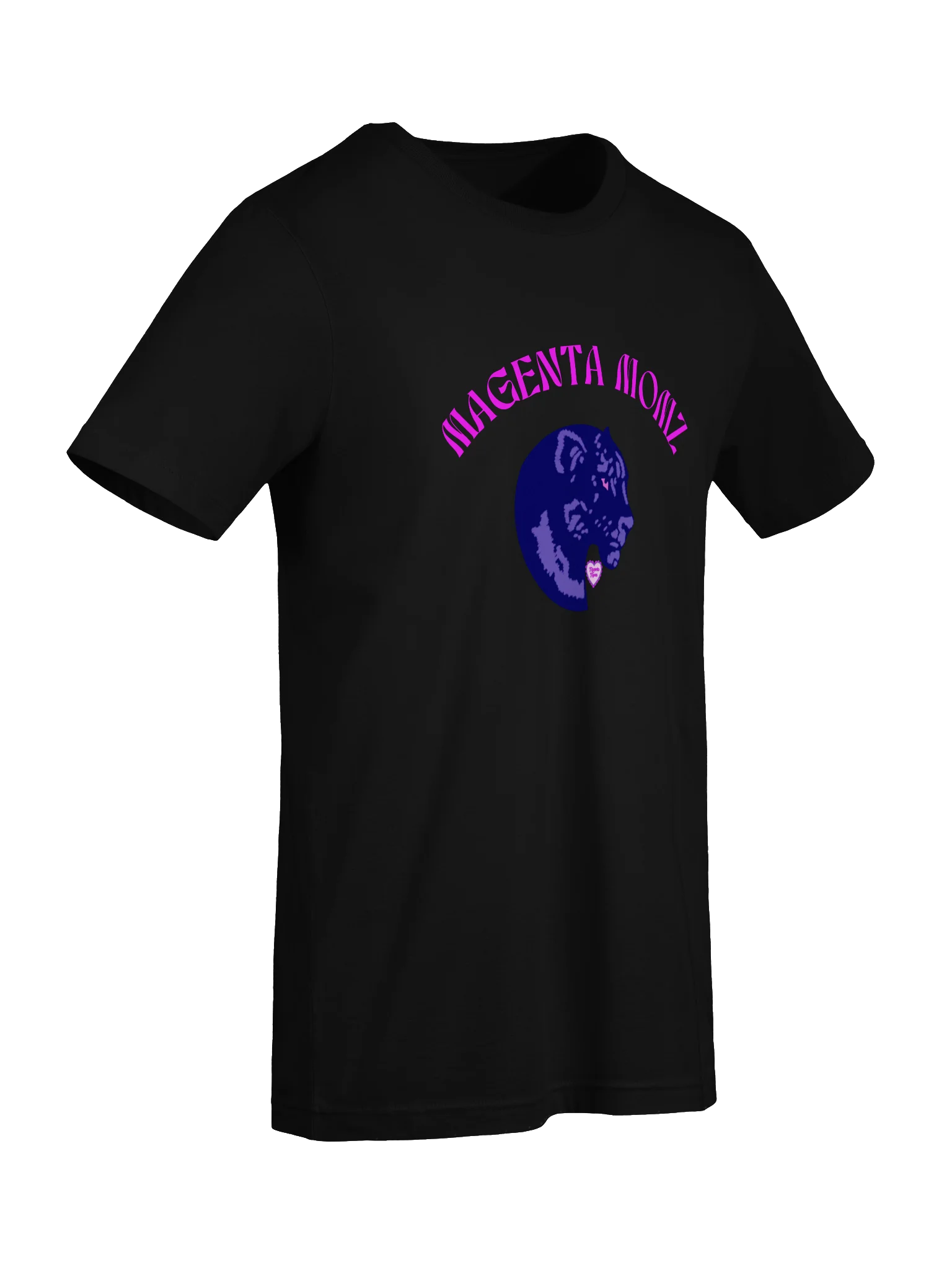 MAGENTA MOMZ UNISEX PANTHER HEAD TEE - SLIM product image (7)