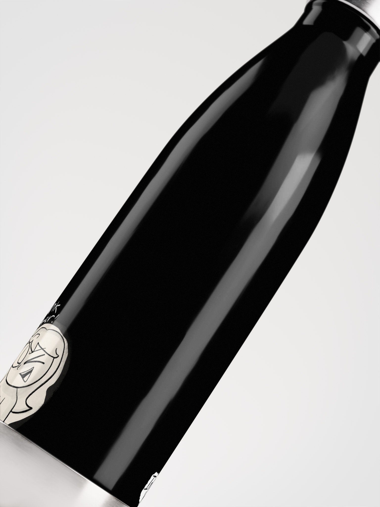 Indy "Drink Water" Water Bottle (Black Version) product image (5)
