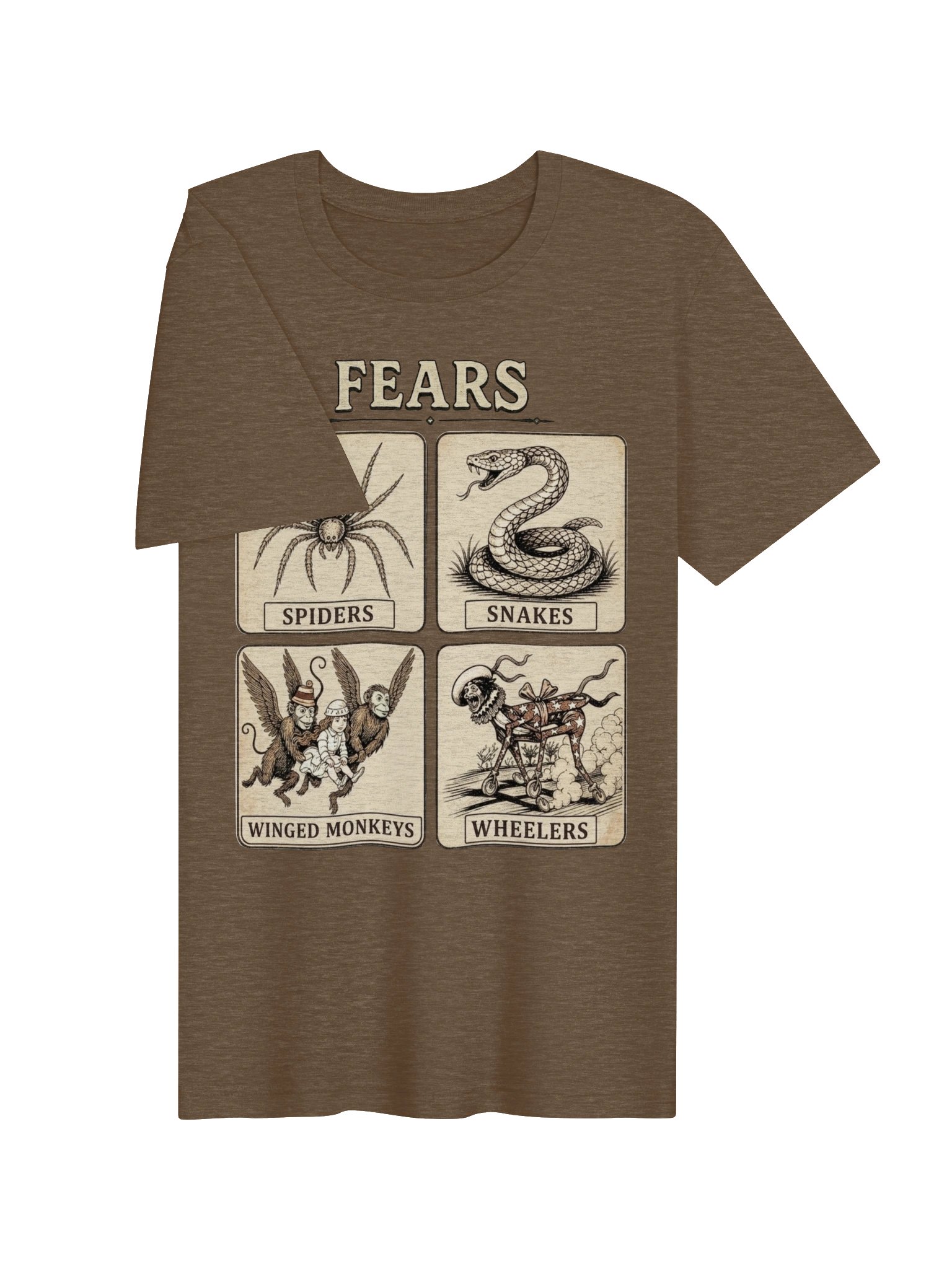 Winged Monkeys & Wheelers from Oz Tee, Funny Nostalgic "Fears" Shirt for Classic Oz Lovers product image (4)