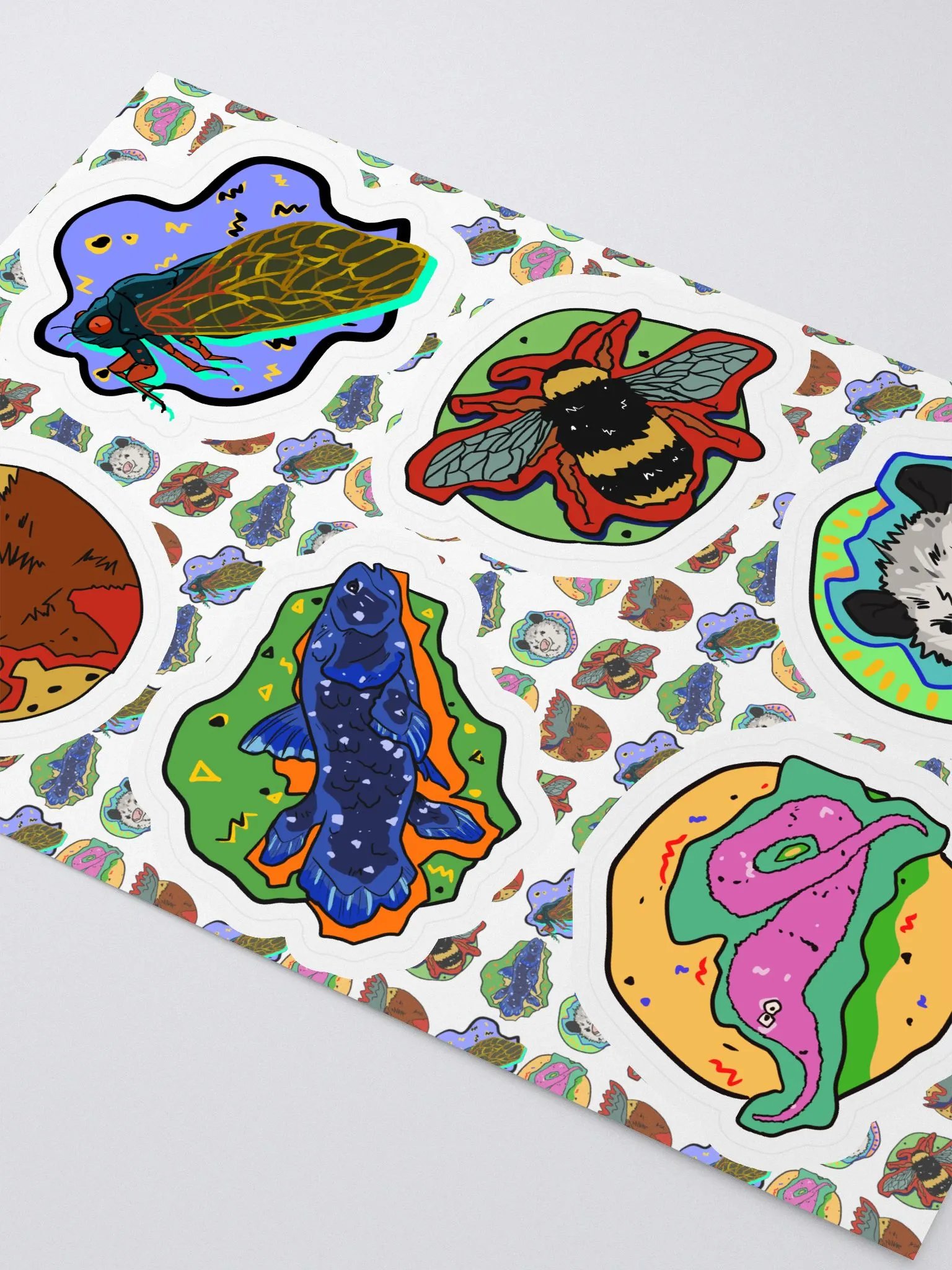 Vaporanimals bubble free sticker sheet product image (3)