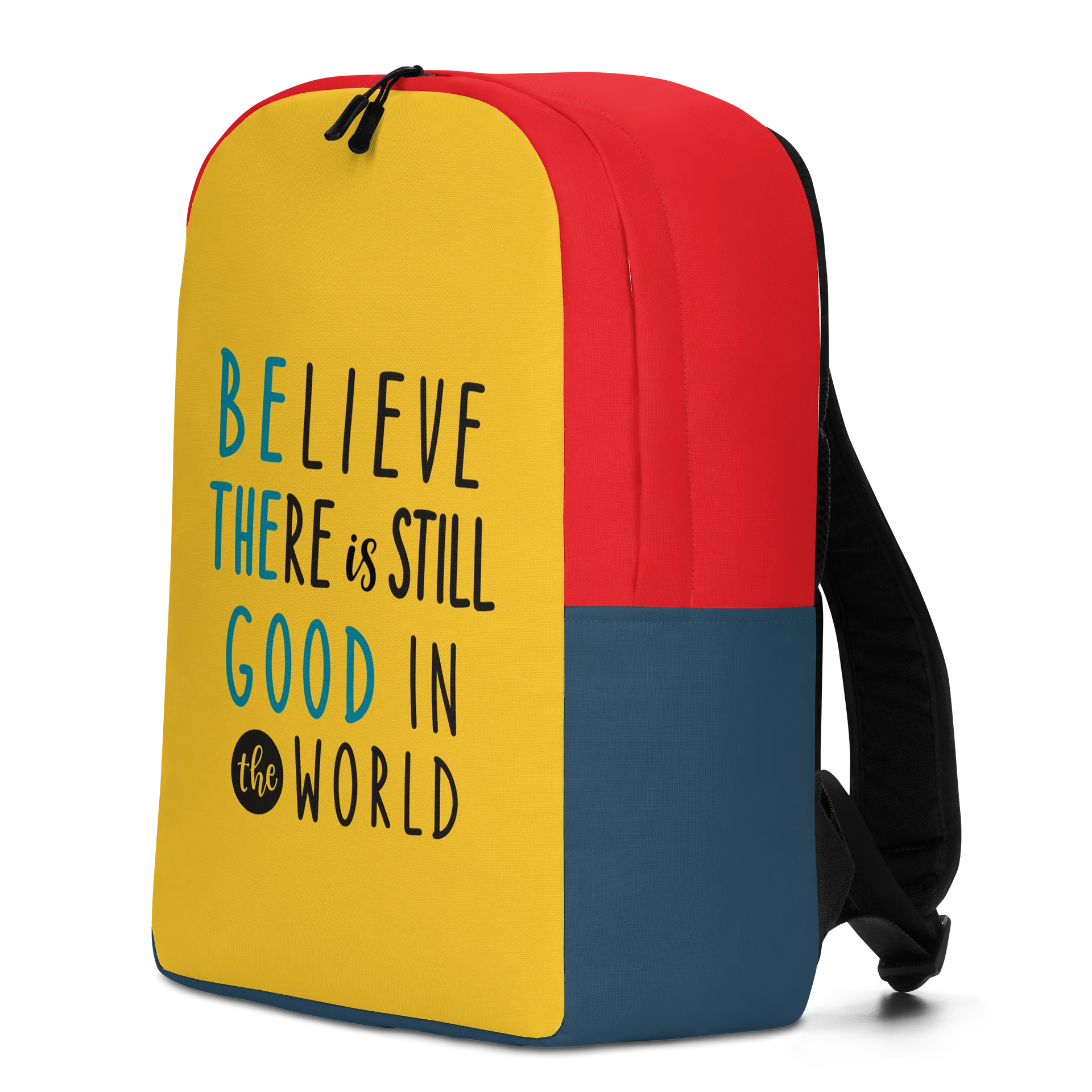 Believe There Is Still Good in the World Backpack – Positive Quote Everyday Bag product image (3)
