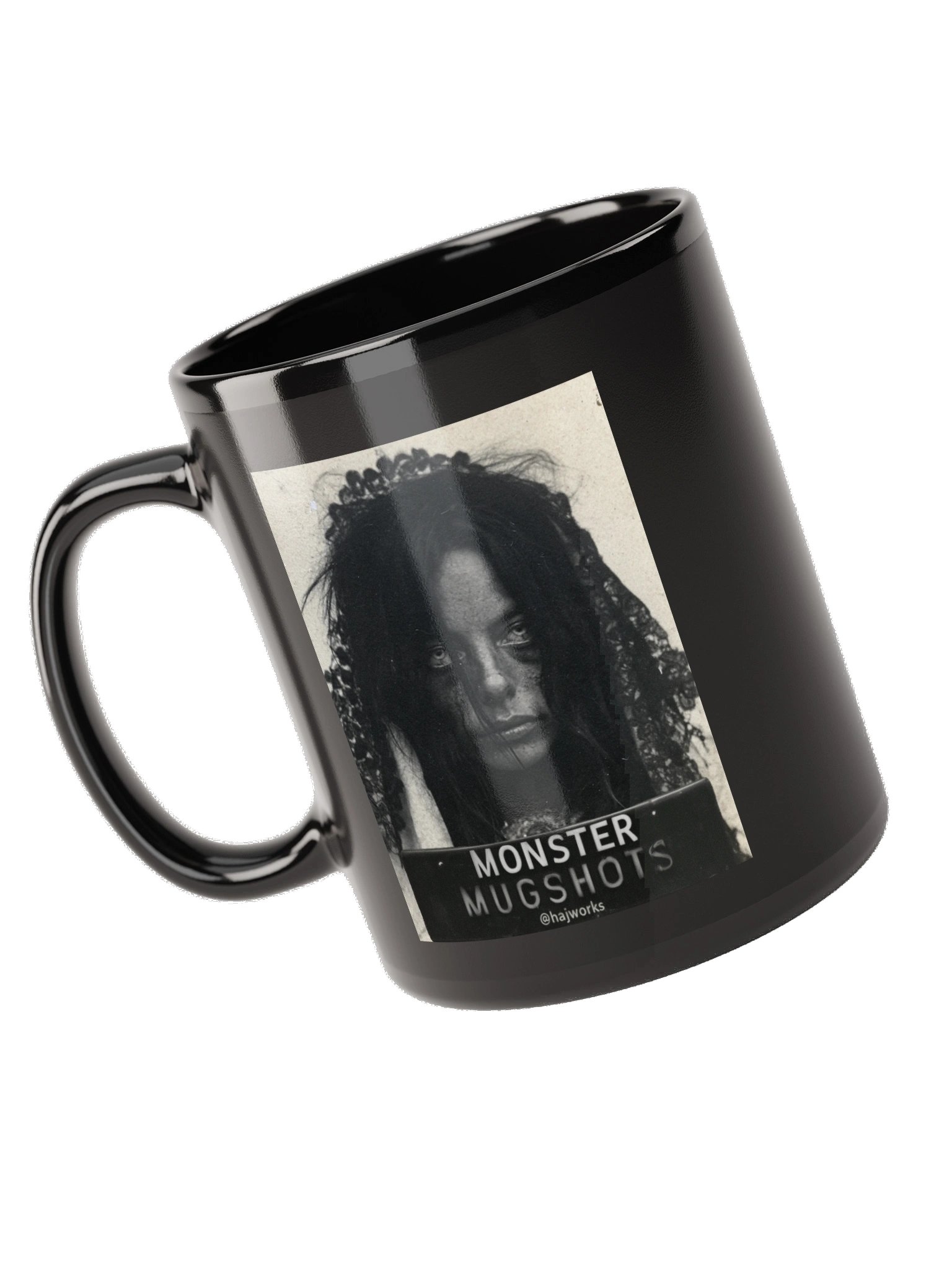 Monster Mugshots No. 007 - Black Ceramic Mug product image (5)