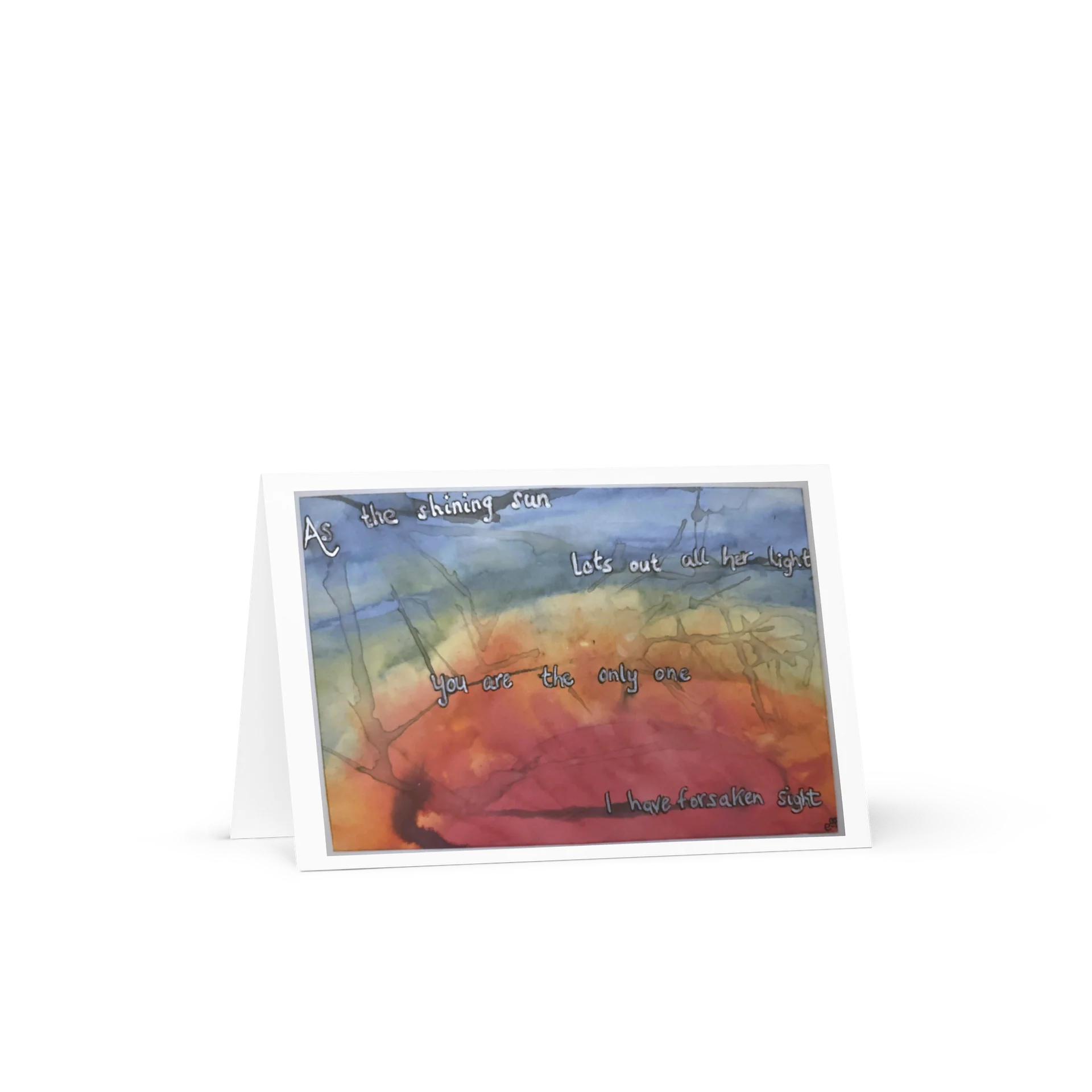 As the Shining Sun — Printed Greeting Card — Eldhollow product image (1)