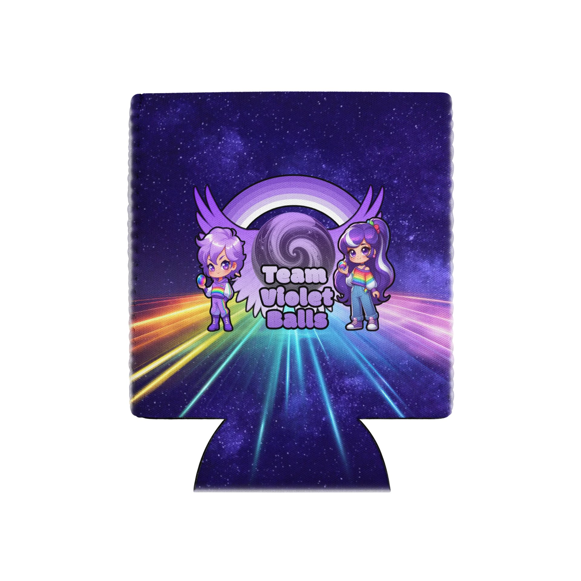 Team Violet Balls Koozie product image (1)
