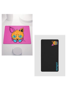 ShepQuest Black and Pink Mouse Pad Bundle