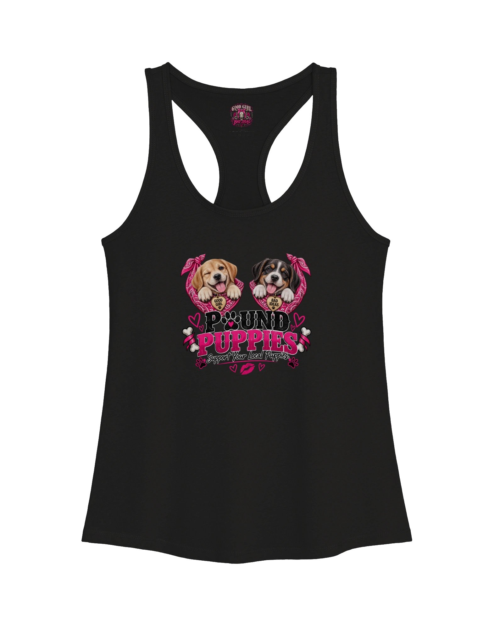 GOOD GIRL / BAD IDEAS — 💋🤠 POUND PUPPIES (Special Edition Tank top) product image (1)