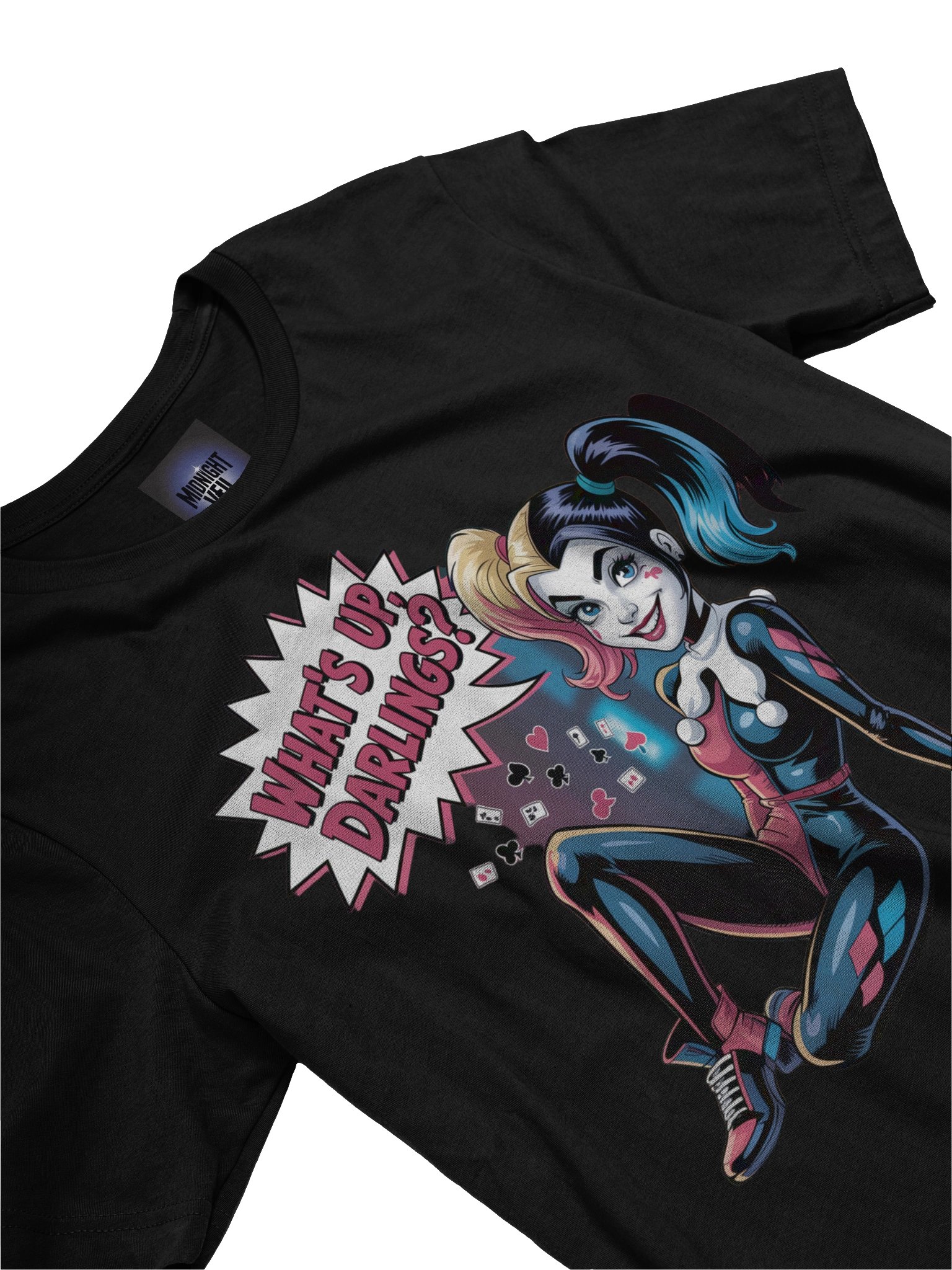 What's Up, Darlings? Harley Quinn's Card-Shuffle Seduction Graphic Tee product image (5)