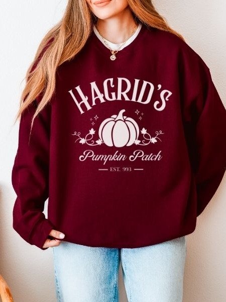 Magical Pumpkin Patch Minimalist Cozy Sweatshirt for Halloween product image (9)