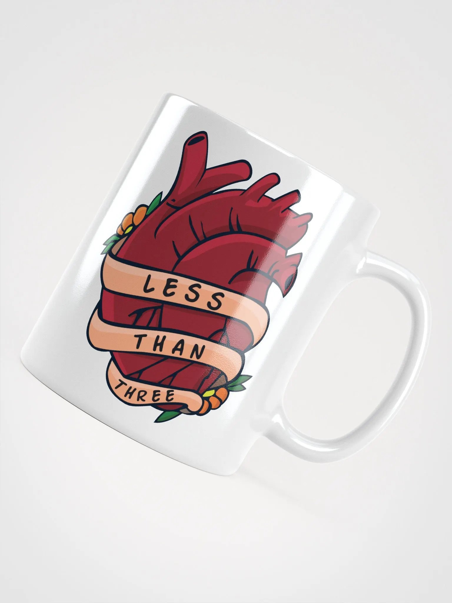 Less Than Three - Mug (Right Handle) product image (4)