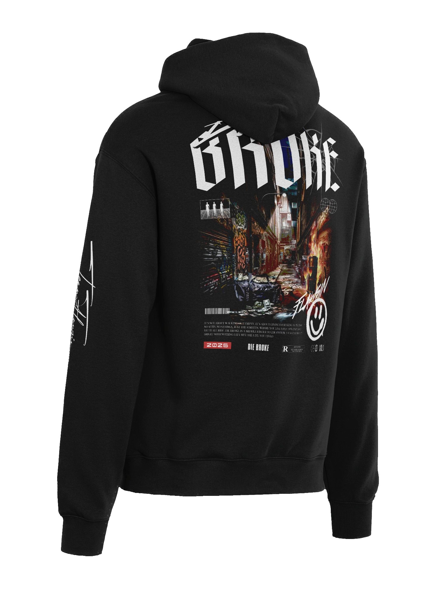 Team Flawsin Die Broke Premium Oversized Hoodie product image (5)