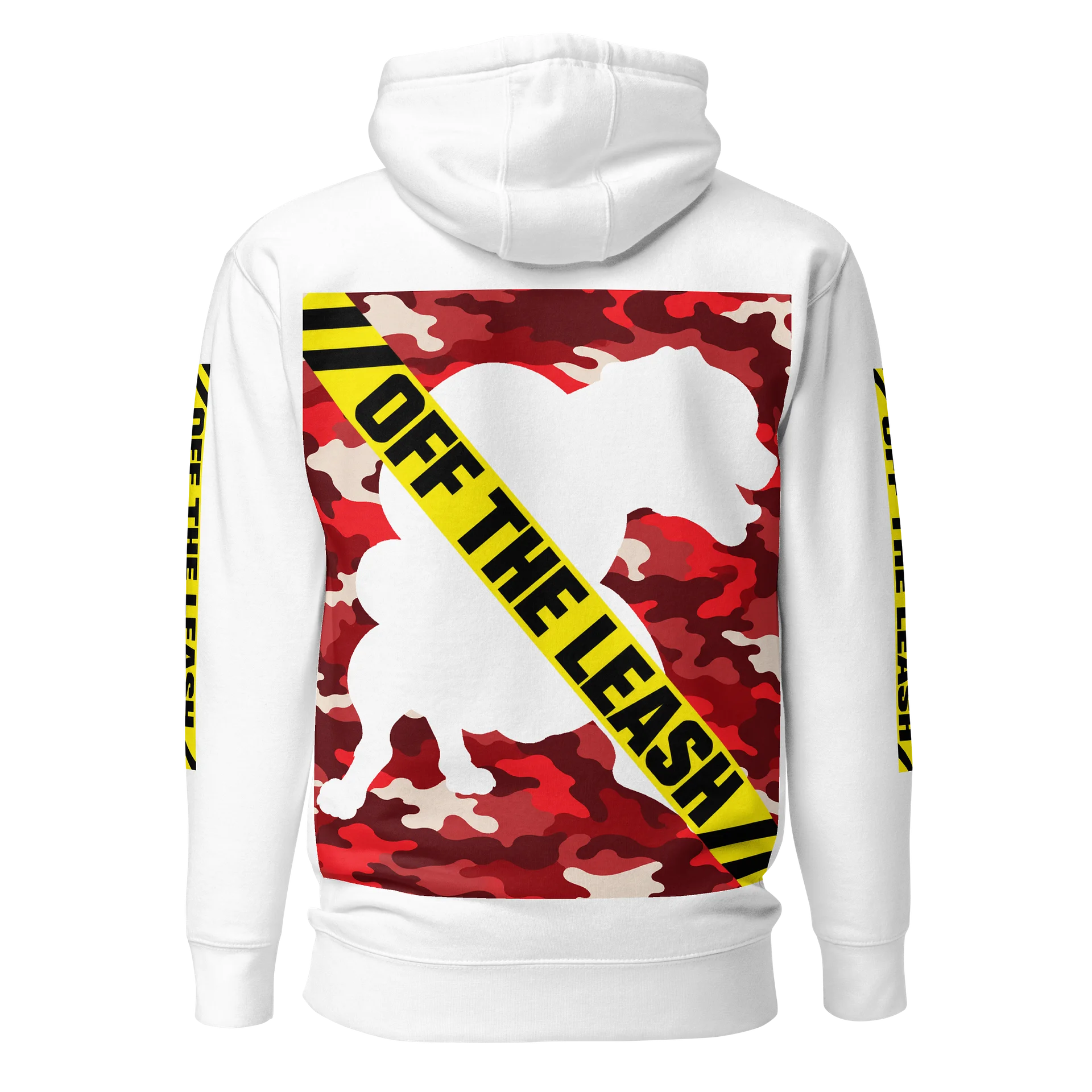 Off The Leash Caution Camo Hoodie product image (3)
