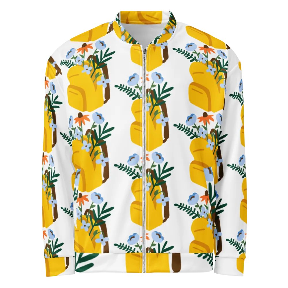 Floral Bliss All-Over Print Bomber Jacket product image (1)