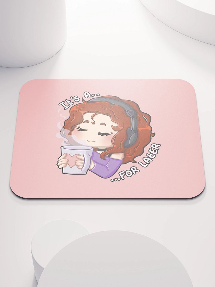 For Later mouse mat (pink) product image (1)