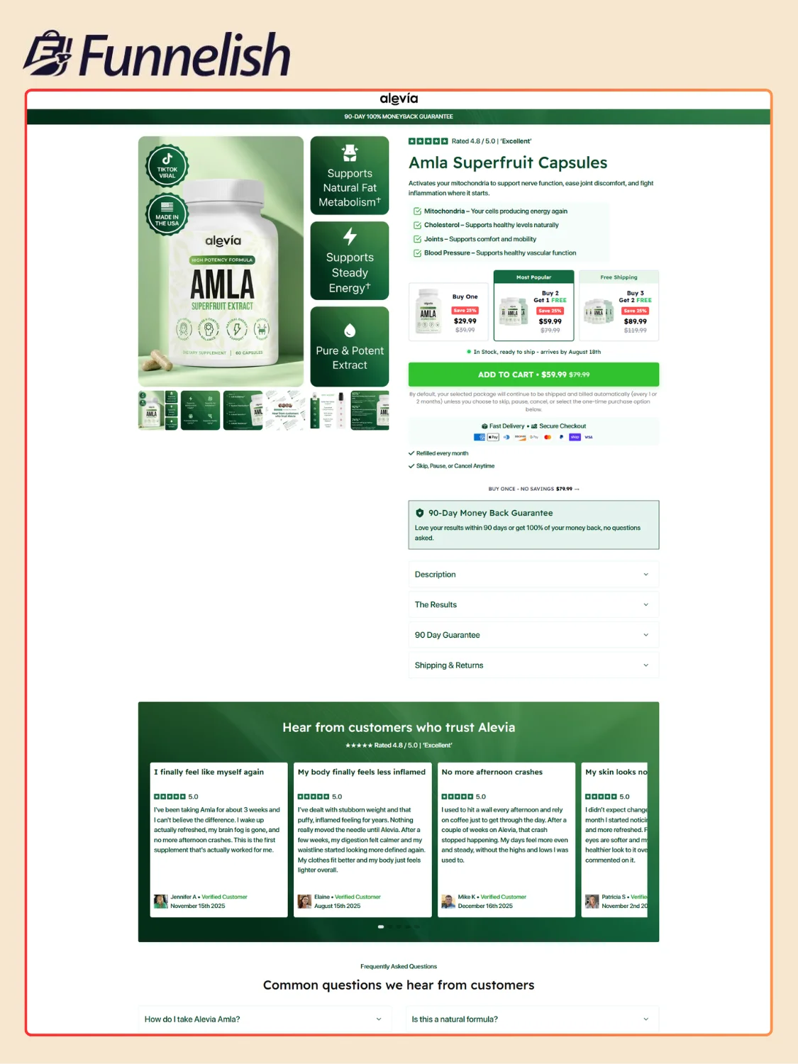 Aamla Capsules Page in Funnelish | Funnelish Template product image (1)