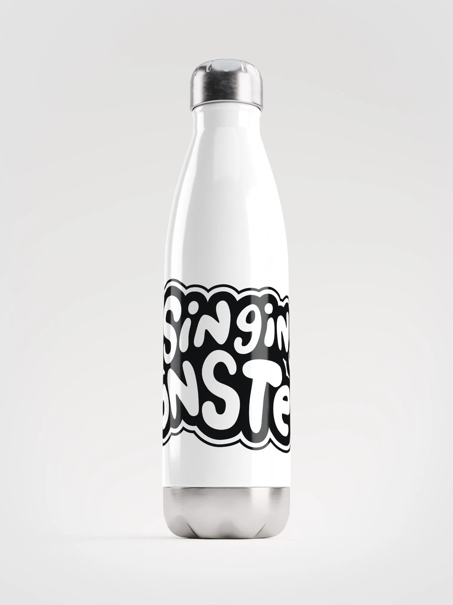 My Singing Monsters Logo Water bottle White product image (1)