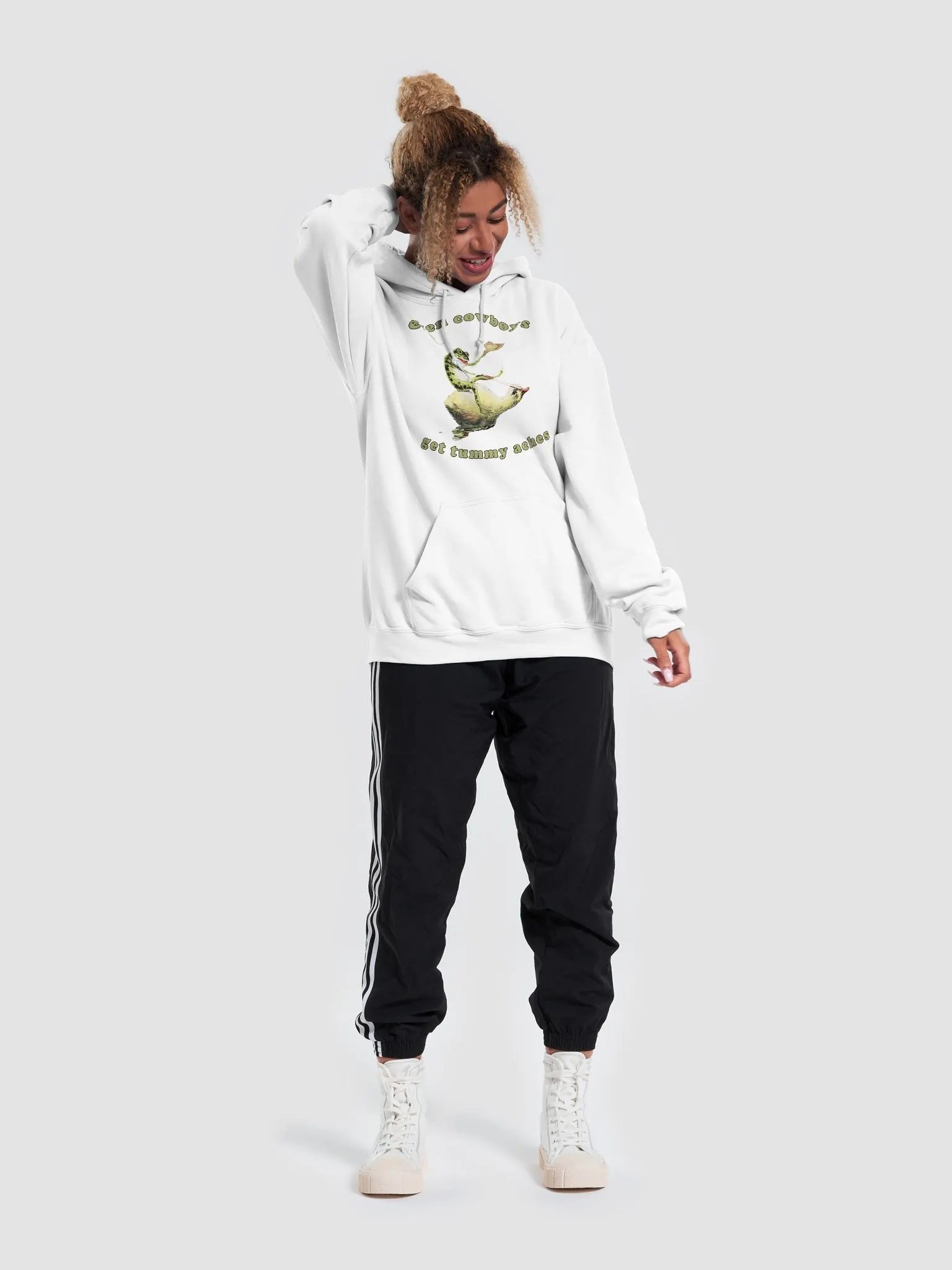 Even cowboys get tummy aches Hoodie product image (5)