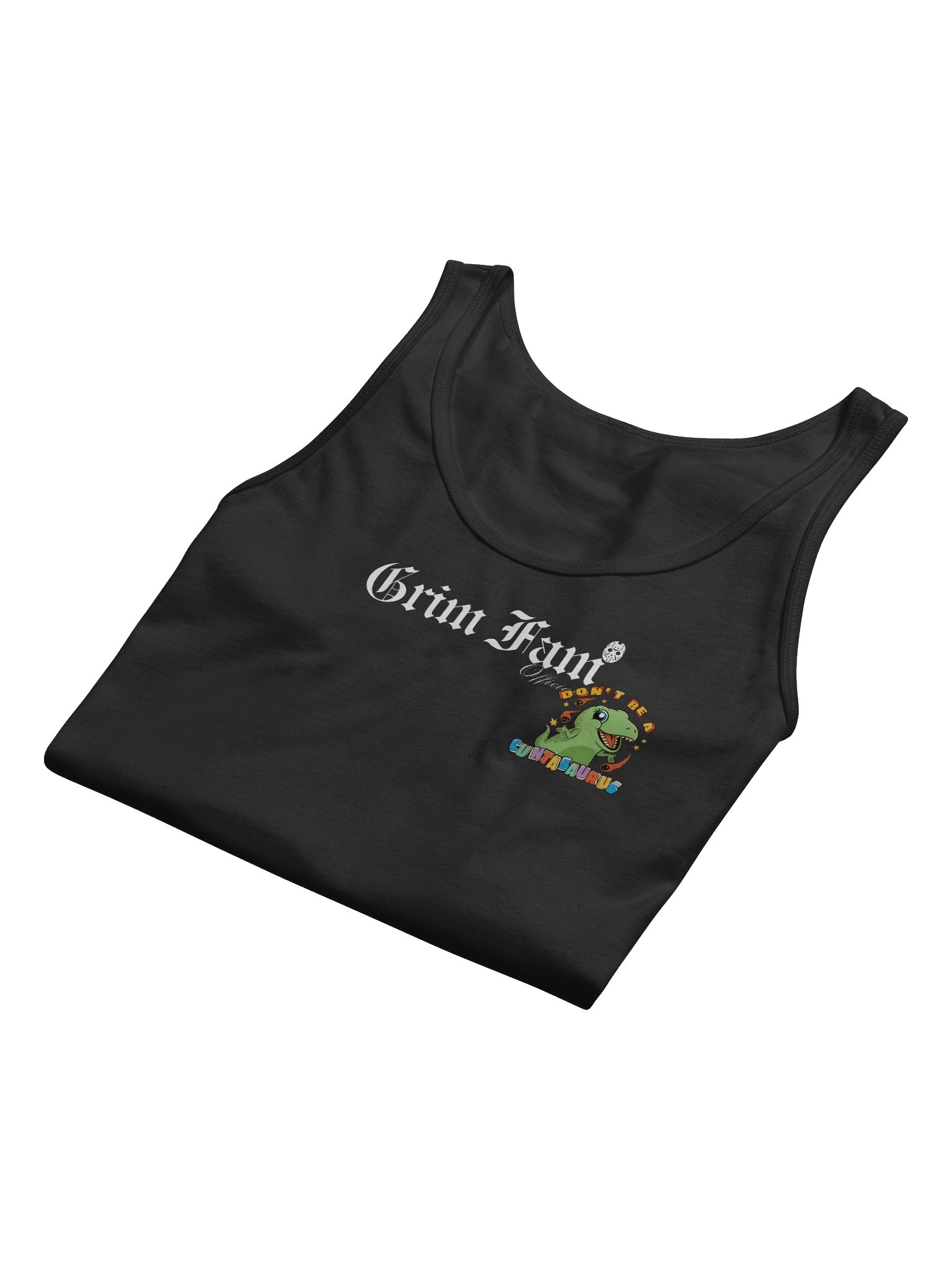 GRIM FAM – DON’T BE A CUNTASAURUS – DINO TANKTOP/SINGLET #1 product image (45)