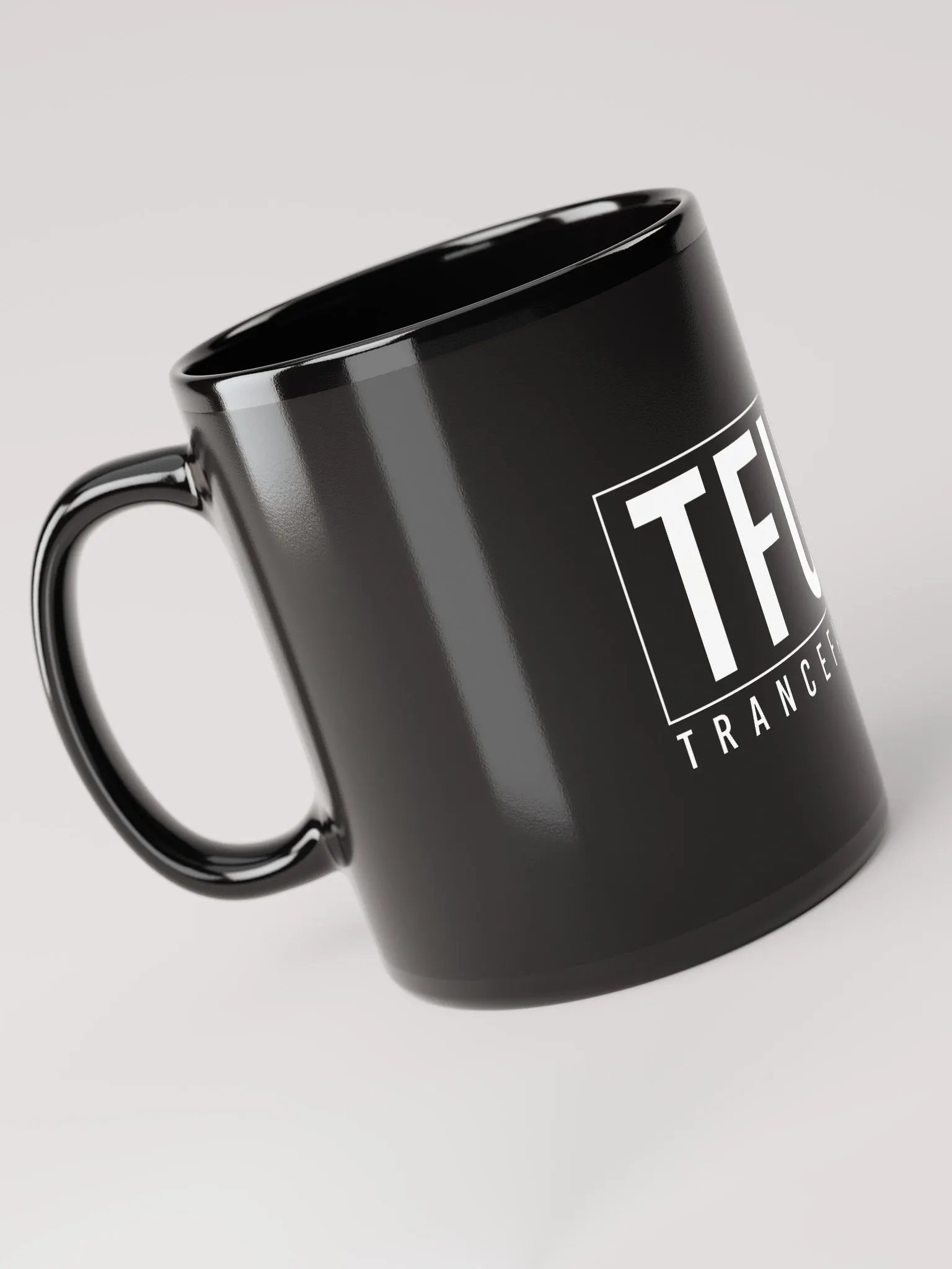 TFUAE Black Glossy Mug product image (6)