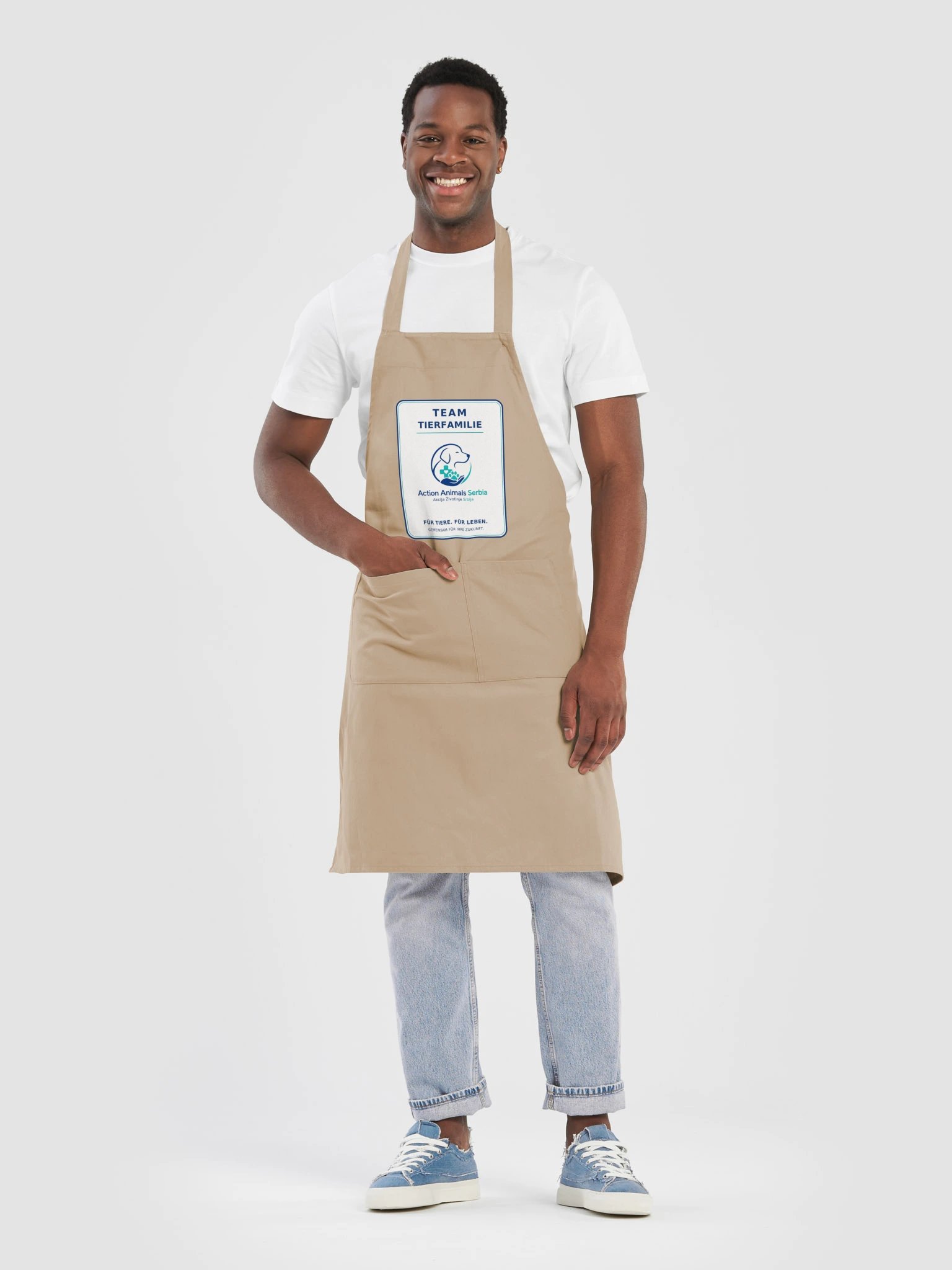 Team Tierfamilie Bio Baumwollschürze product image (1)