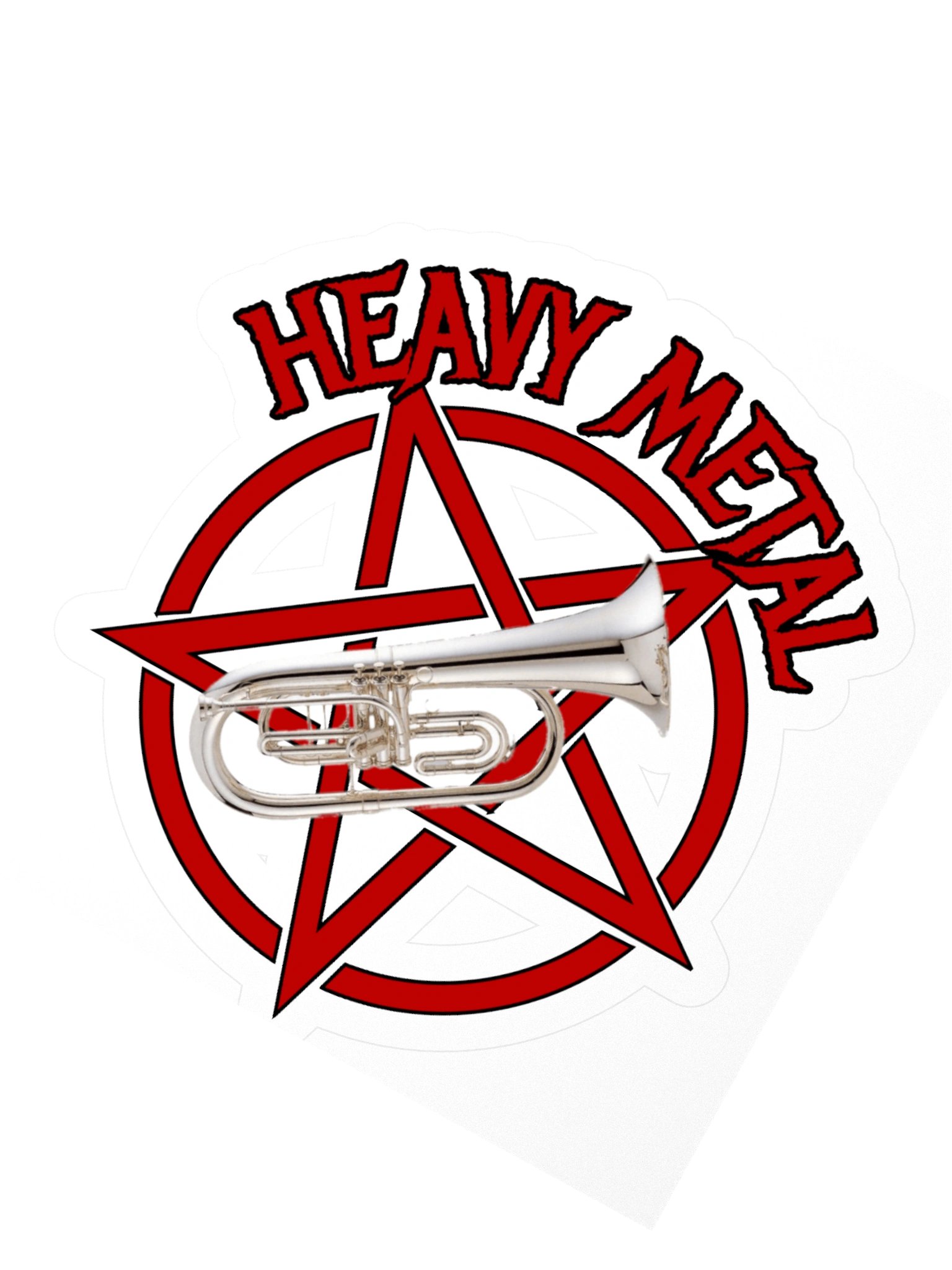Heavy Metal Marching Baritone Sticker product image (5)