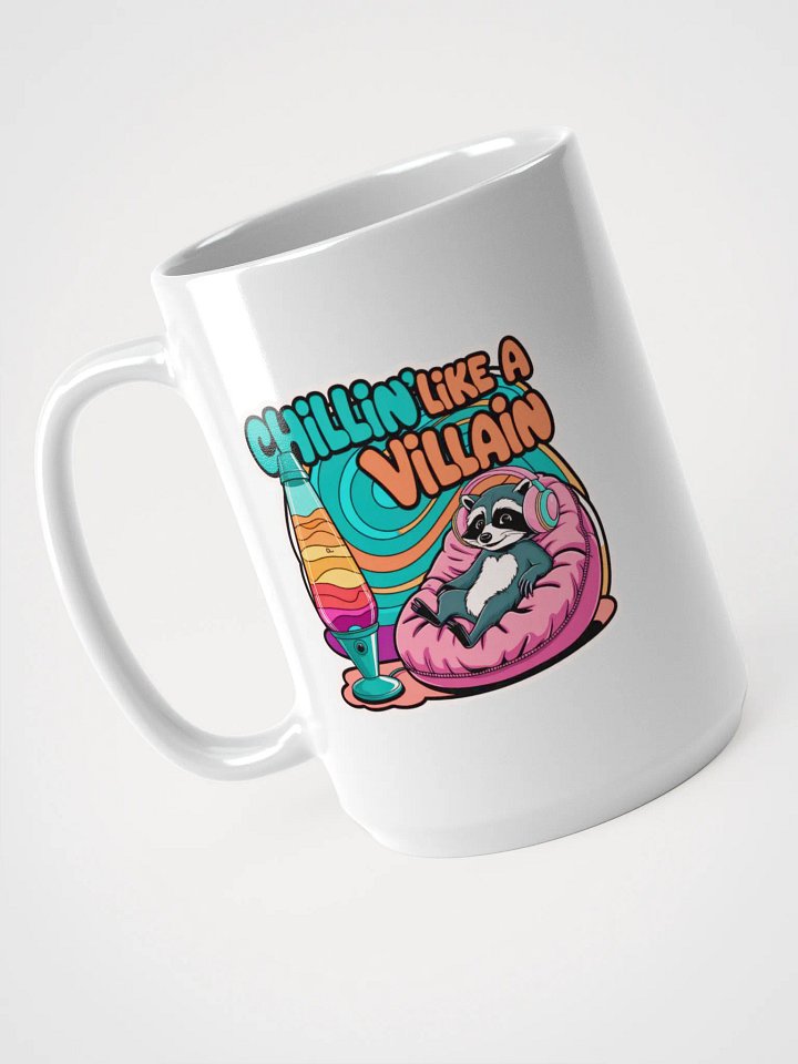 Chillin' Raccoon White Glossy Mug product image (1)