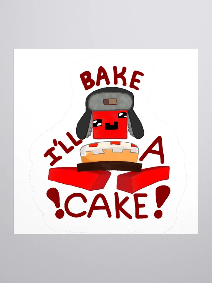 Bake A Cake Cartoon Sticker product image (1)