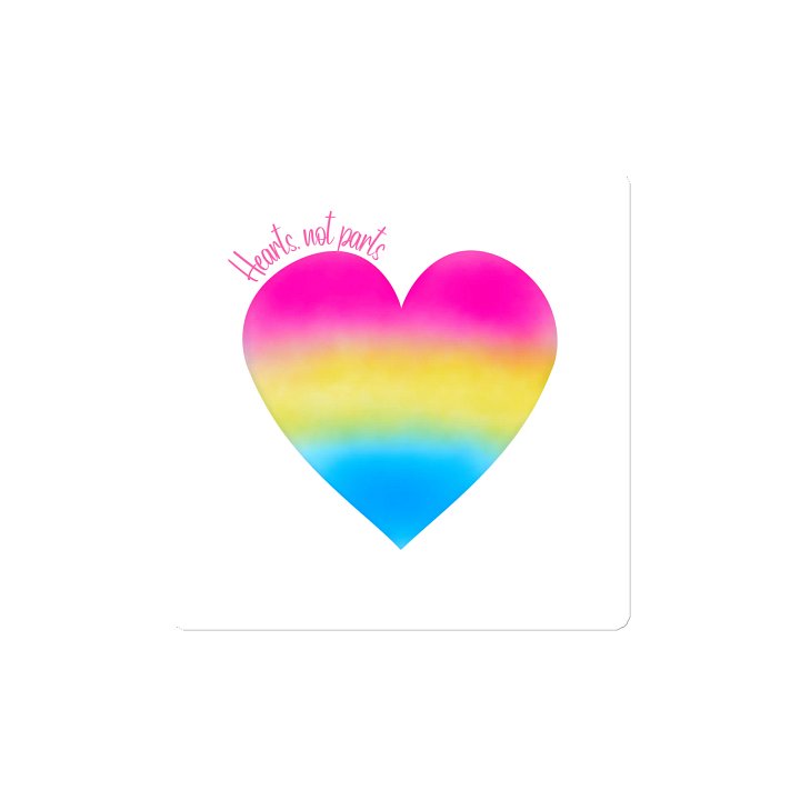 Hearts not parts magnet product image (2)