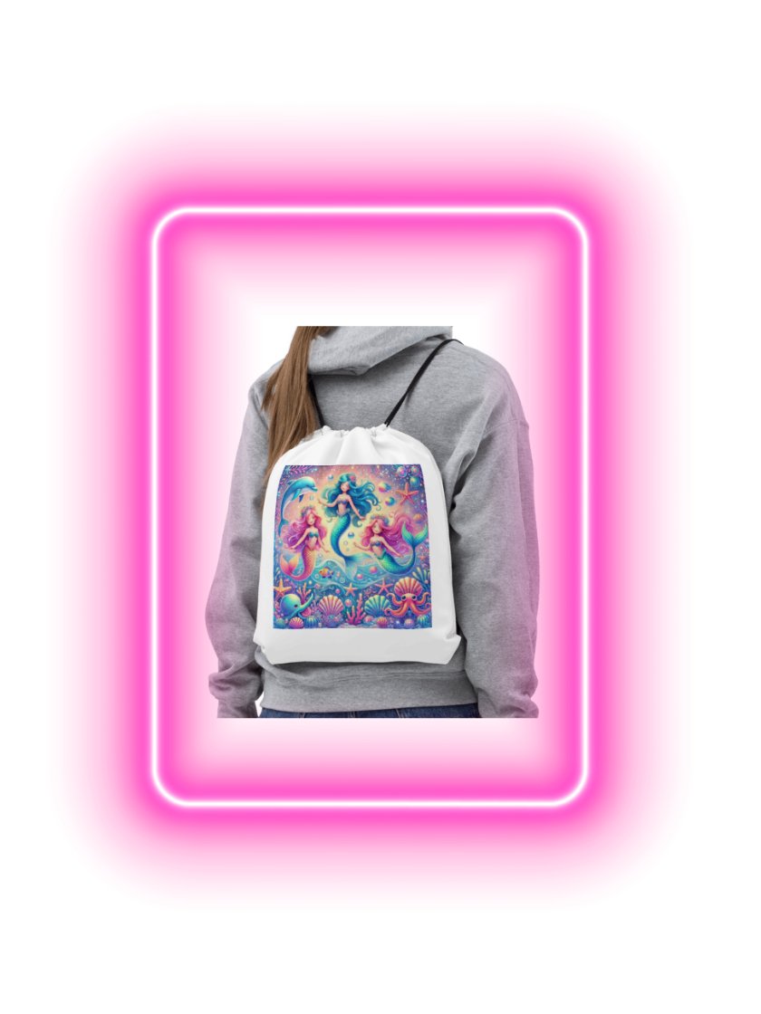 Mermaid Dreams Drawstring Bag product image (1)