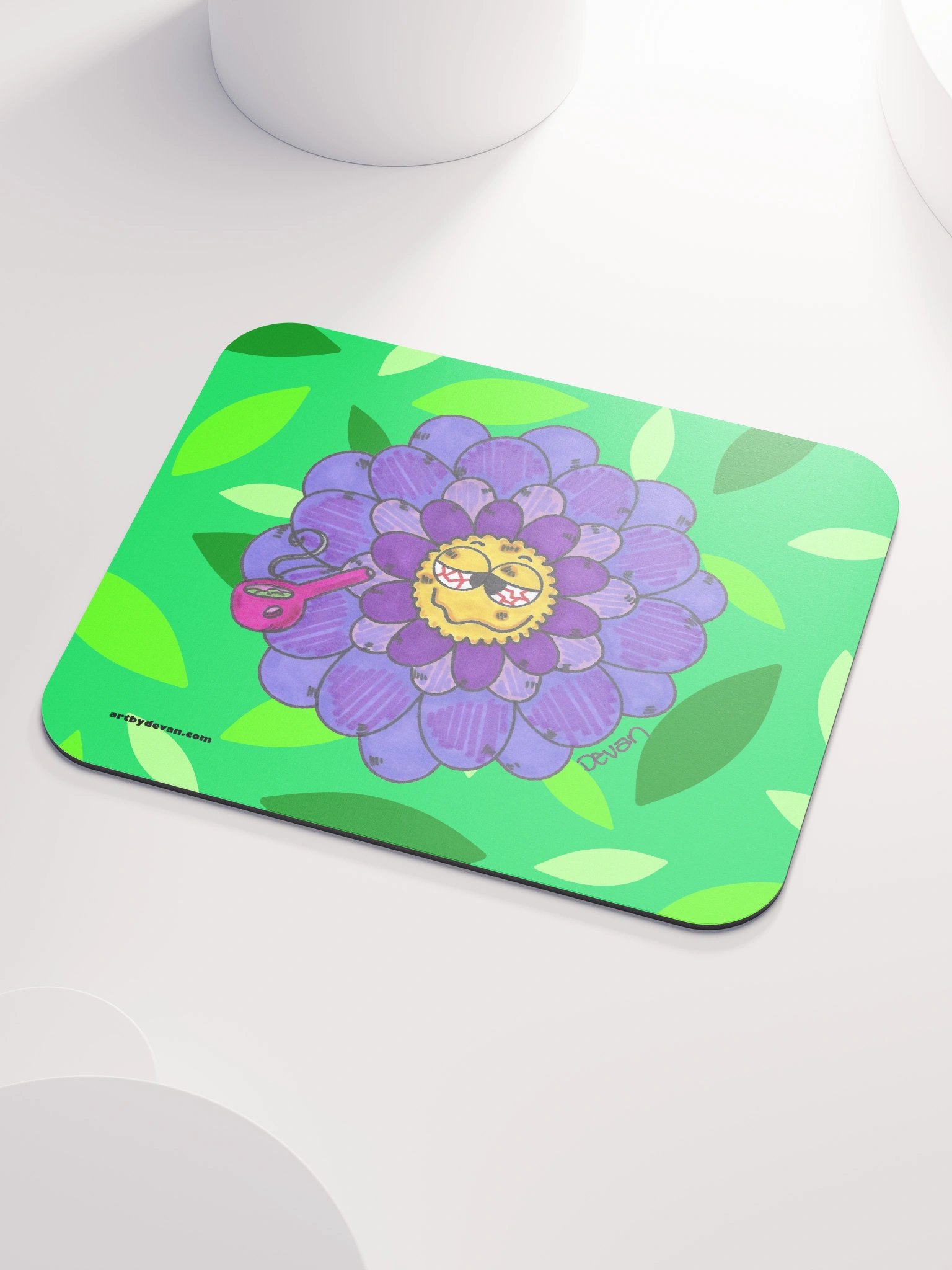 Purple Stoner Flower Mousepad product image (3)