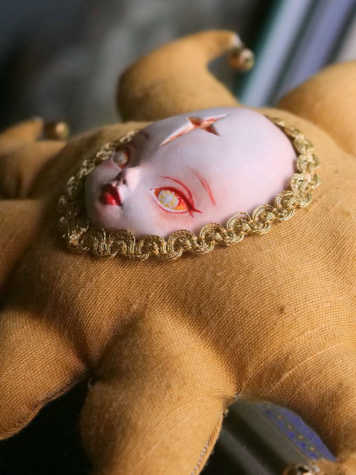 Celestial Art Doll | Midnight Solara | Clay cast limbs & soft body design product image (1)