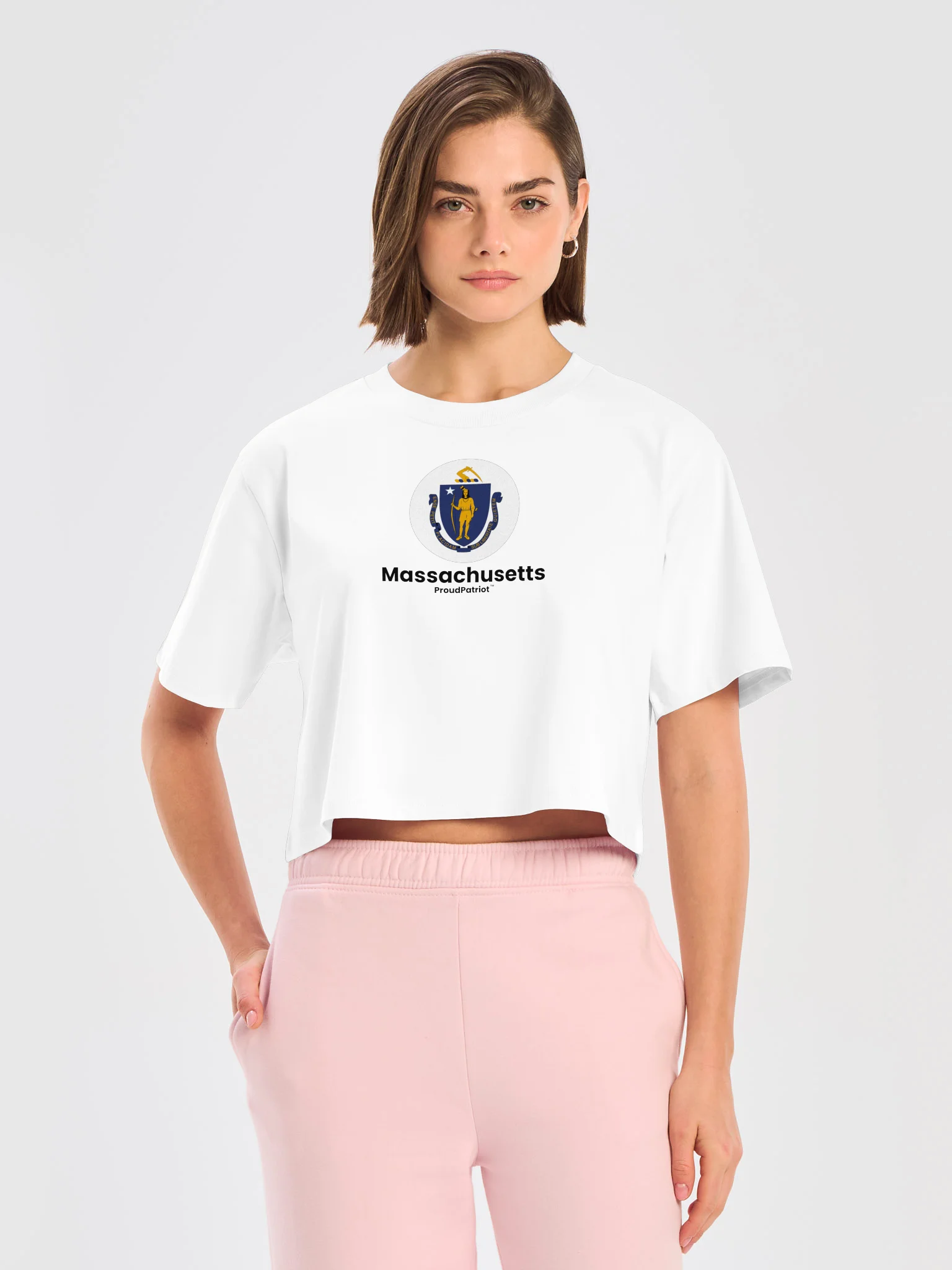 Massachusetts Women's Classic Crop Tee product image (1)