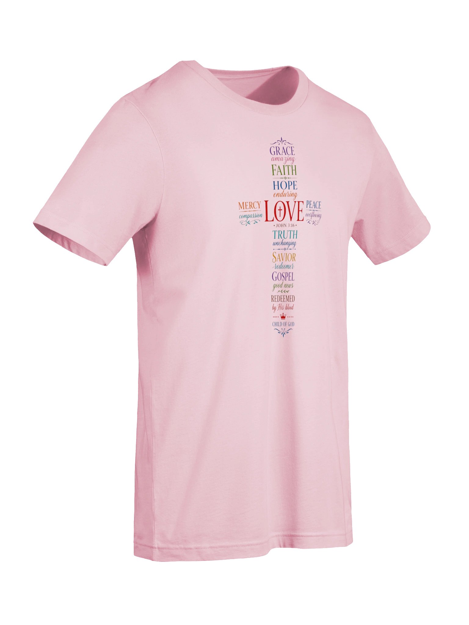 Word Art Cross T-Shirt product image (57)