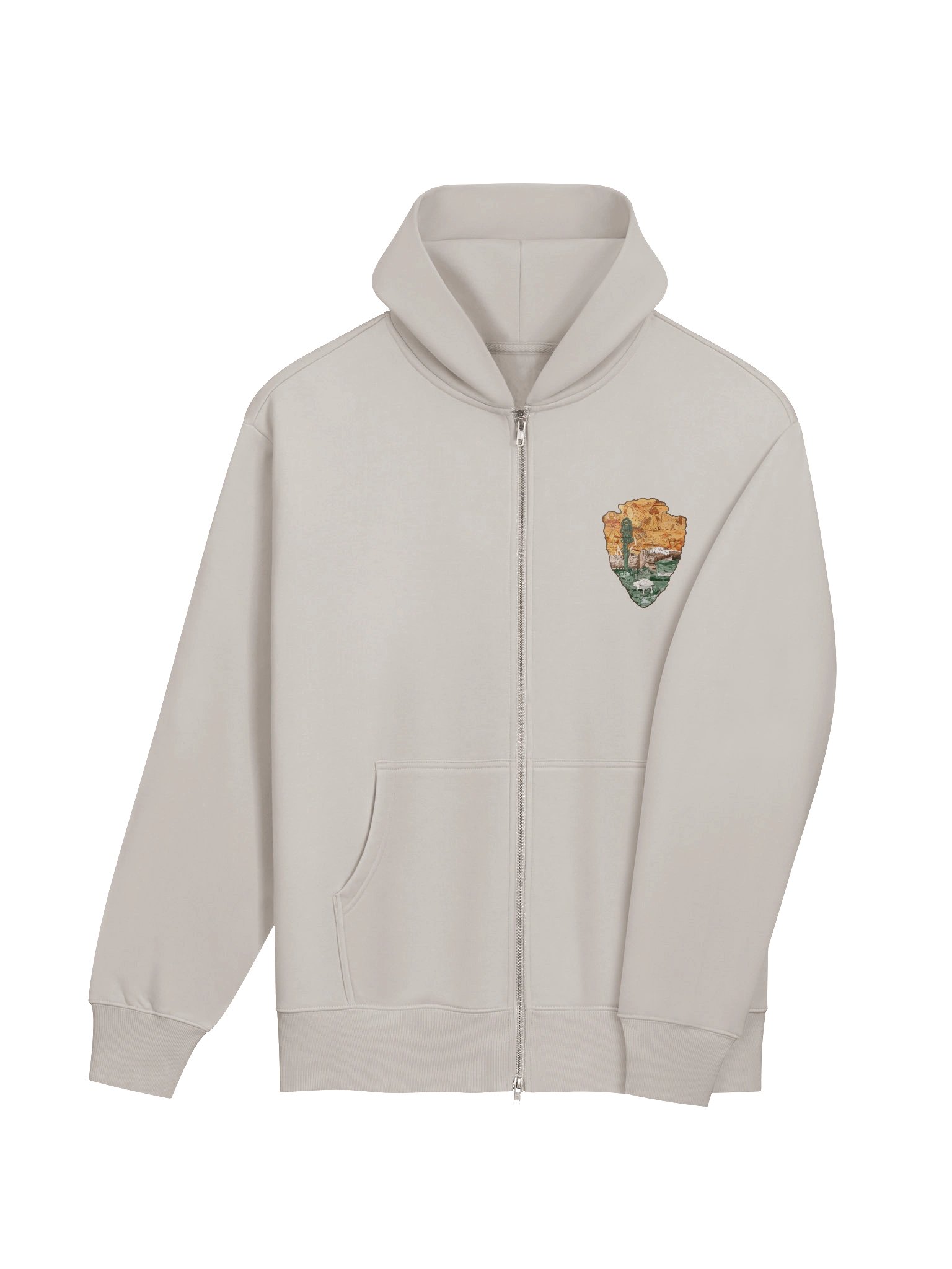 "One Wild Symphony" heavy zip-up hoodie product image (4)