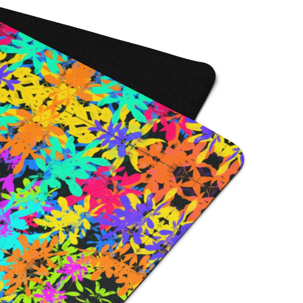 Geometric Coloured Leaves Yoga Mat product image (4)