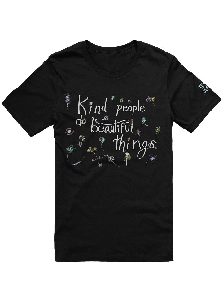 Ana's Wildflowers T-SHIRT (black shirt) product image (1)