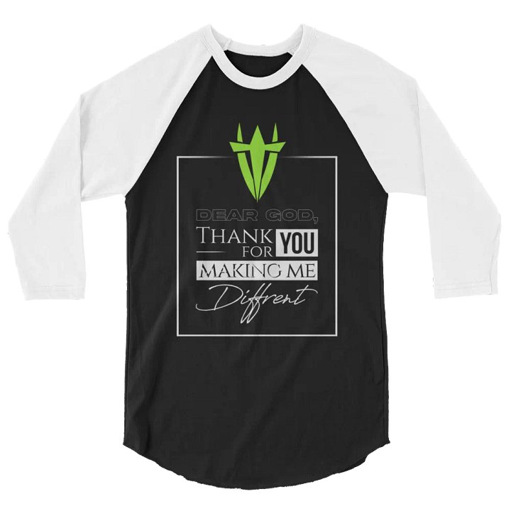 Jersey Raglan Tee: Dear God product image (2)