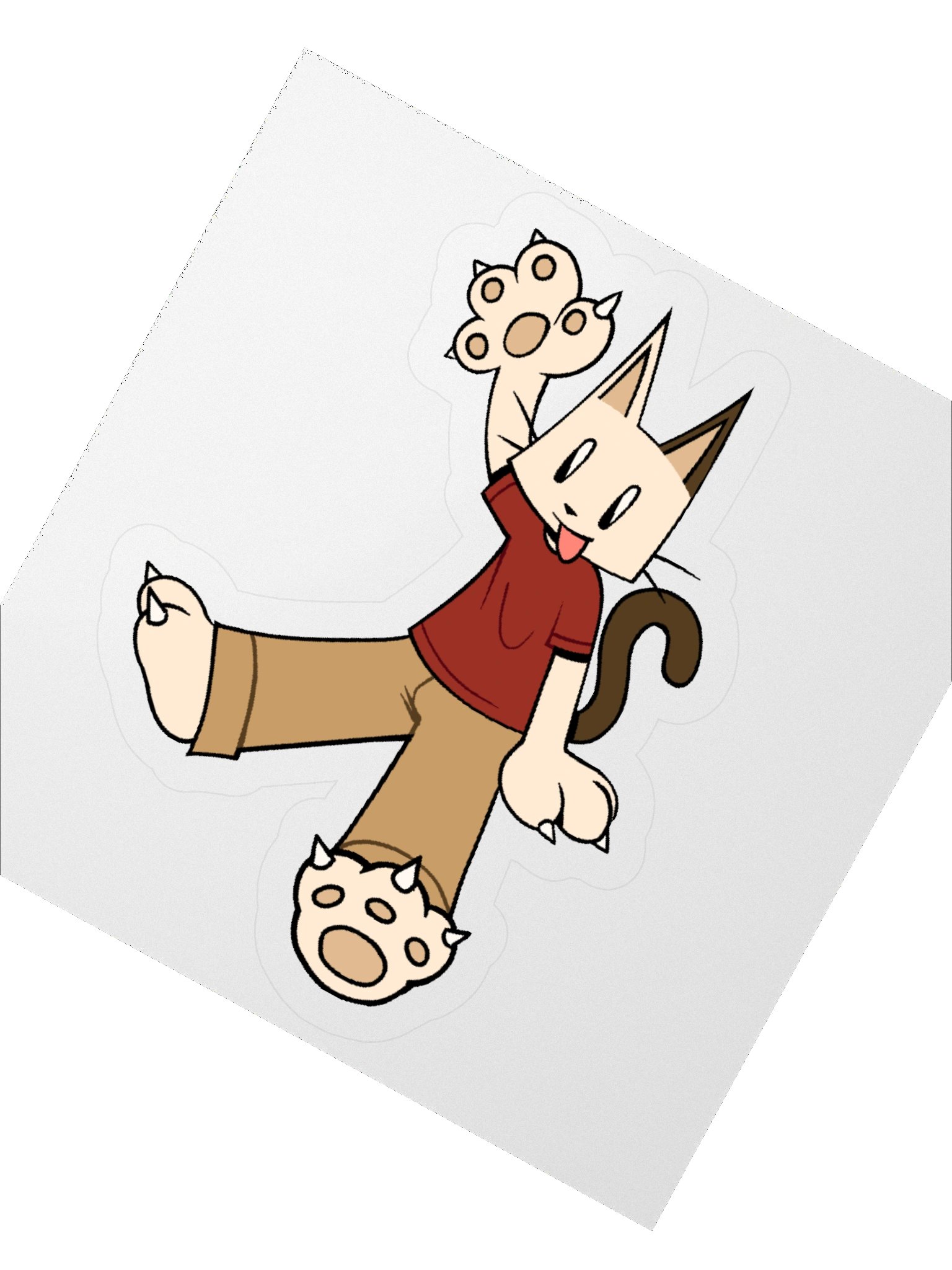 Katie waving sticker product image (2)