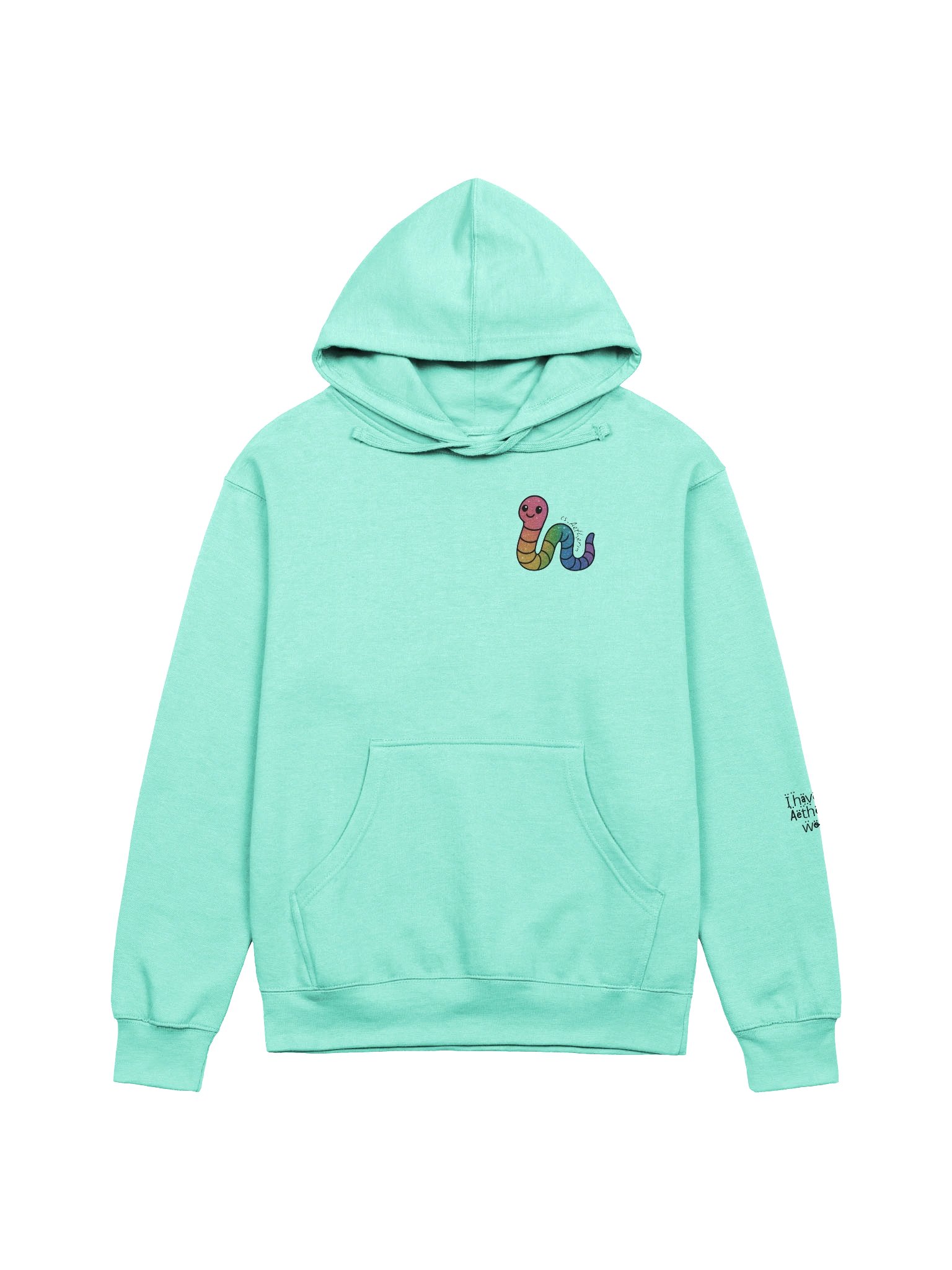 Rainbow Glitter Worm Midweight Hoodie product image (1)