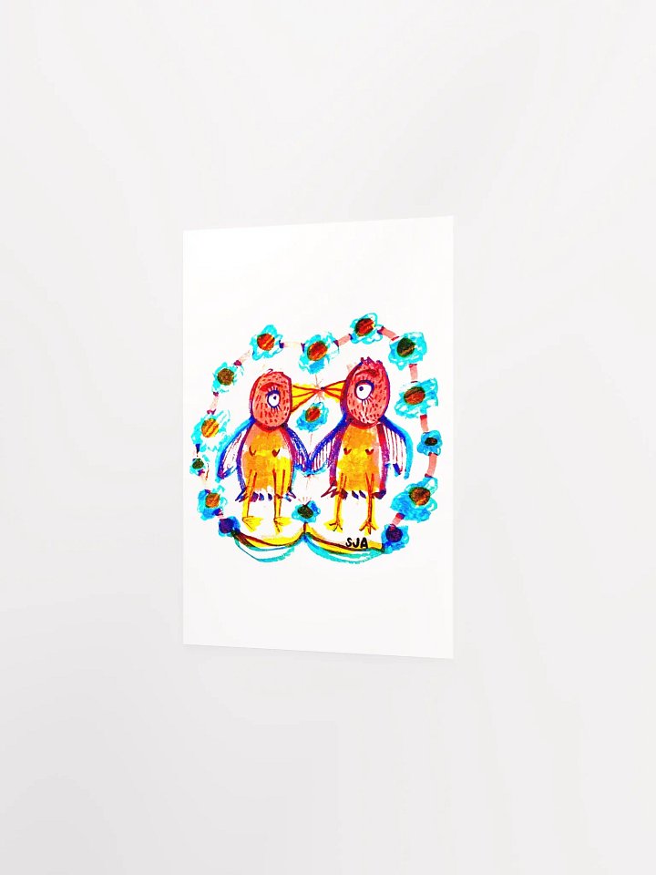 Kissy Birds matte poster product image (3)