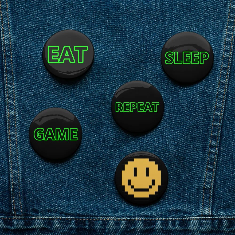 Eat, sleep, game, repeat pins product image (7)