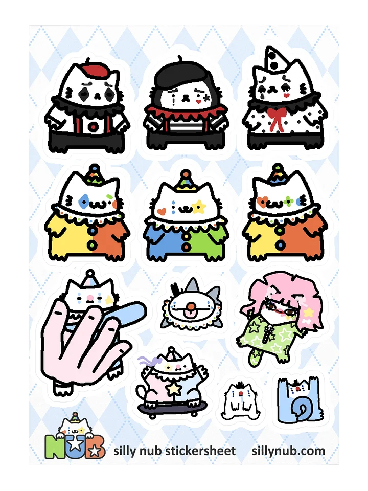 I LIKE CLOWNS stickers product image (1)