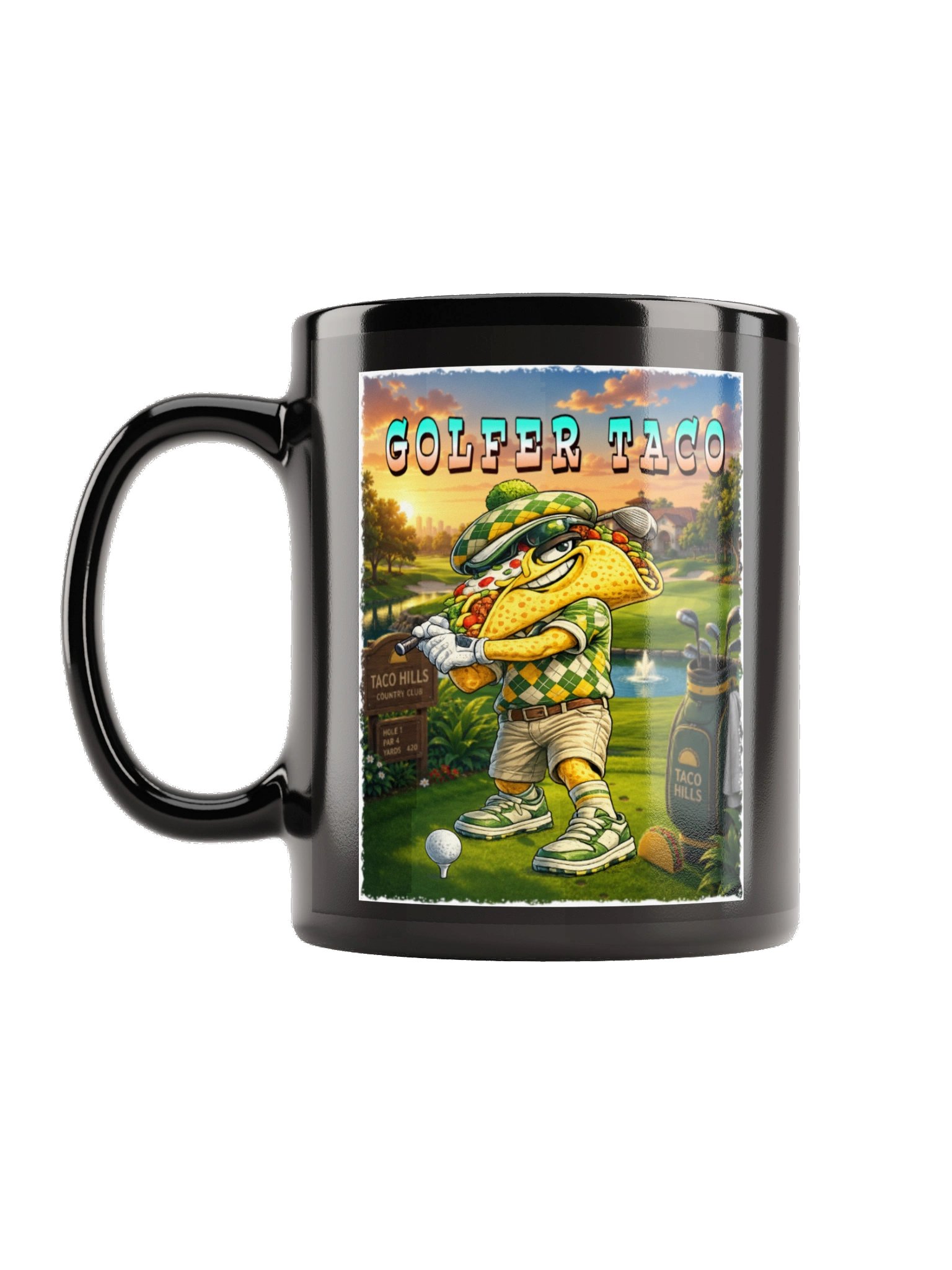 Golfer Taco Sunset Mug - The Taco Family product image (1)