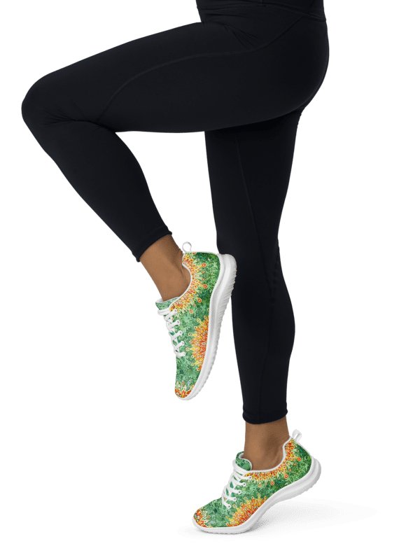 Golden Mandala Energy: Emerald Breeze Women's Athletic Shoes product image (1)