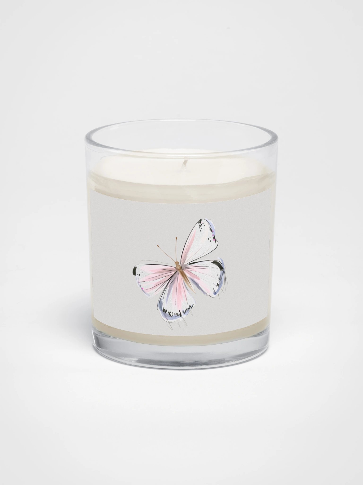 The Pink Watercolor Butterfly Sanctuary Candle product image (1)