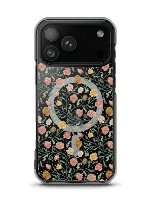 MagSafec lear case for iPhone, magical garden of Renaissance. Artistic floral protection with timeless elegance product image (1)