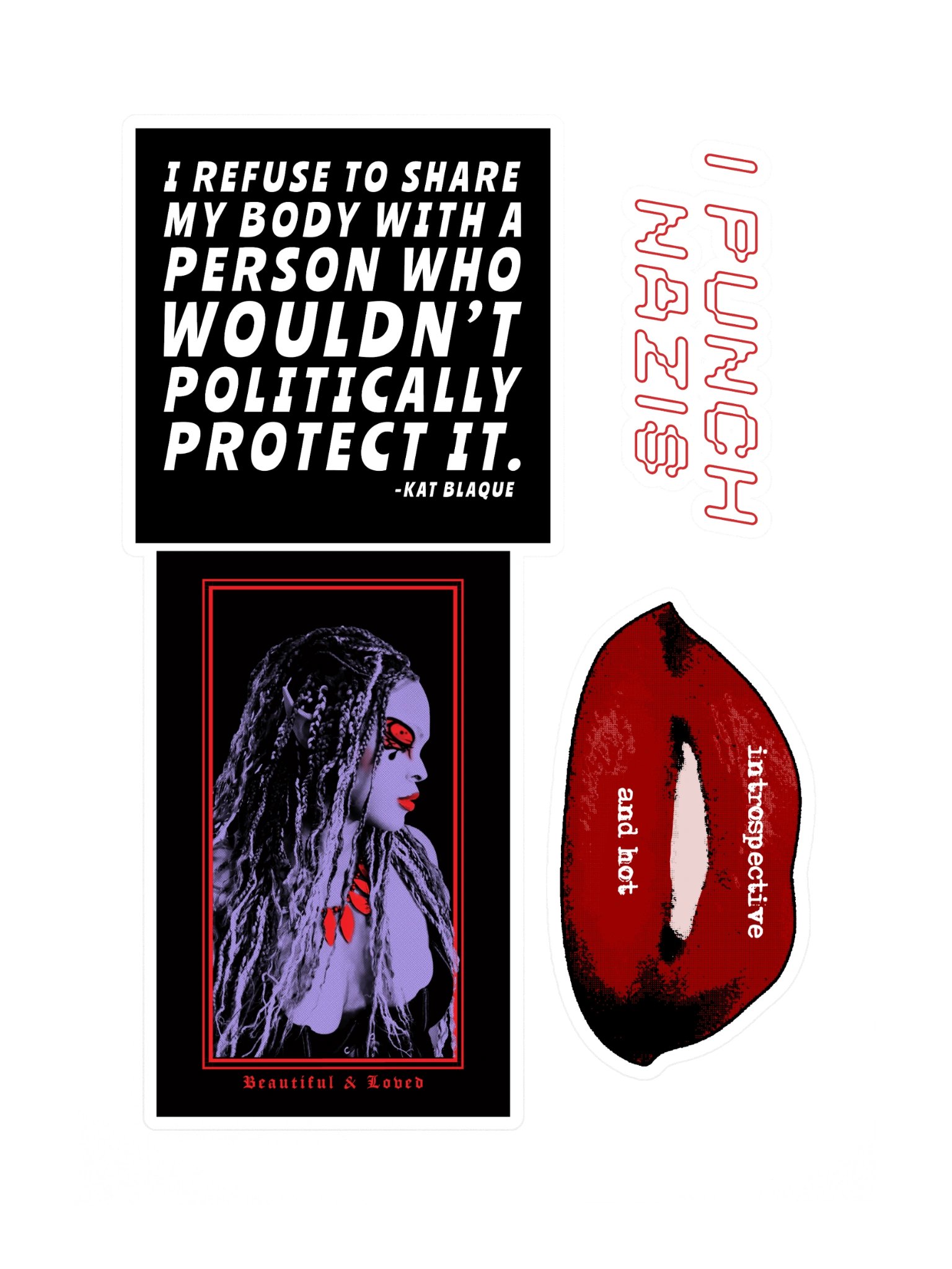 Quintessentially Blaque Sticker Sheet product image (3)
